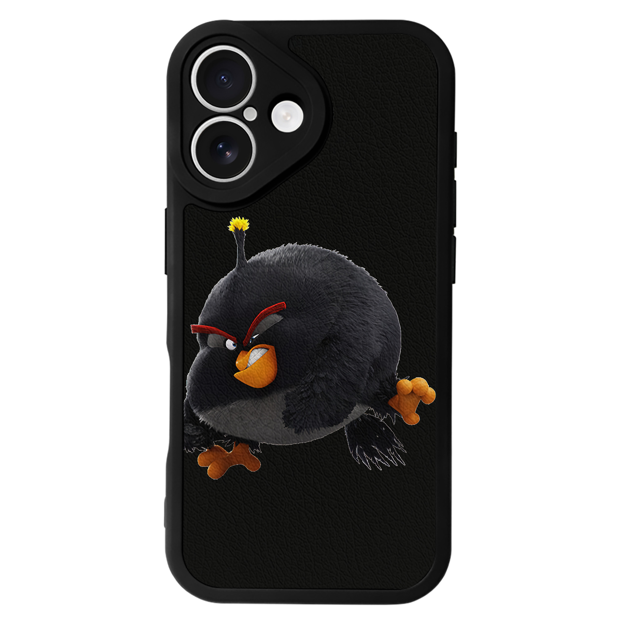 （画像用） Angry Birds アングリーバード 【iPhone 16シリーズ対応】シリコンスマホケース（レザー調） 材質：シリコン